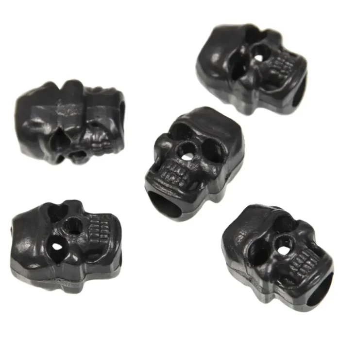 PUXADOR CORDÃO SKULL PRETO [MILTEC]