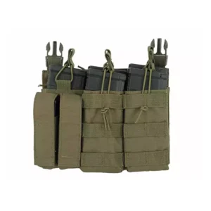 BOLSA TRIPLE 5.56 MAG/PISTOL POUCH PAINL (5+2) - OLIVE [8PIELDS]